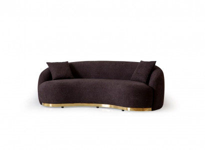 Designer Sofa 4 - Sitzer Braun farbe Neuheit in Wohnzimmer Modern